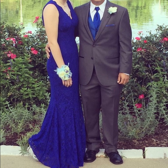 what color suit goes with royal blue dress ZAPAKA Women Royal Blue Prom Dress with Beading A-Line Sweetheart Party Dress, Royal Blue / UK8 main image 0